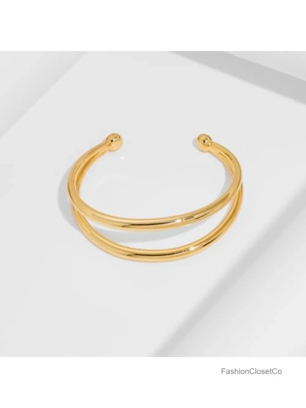 Gold Vintage Open Cuff Bracelet Women Bangle Boho Jewelry Brass